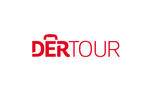 Logo DERTOUR, Reiseveranstalter, dessen Angebote bei REISEBÜRO Wache, Erfurt, buchbar sind