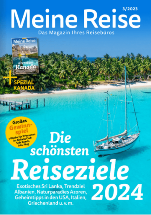 Reisebuero Wache Erfurt Reisemagazin Reisebüro Wache Erfurt; zu sehen: Coverbild des Reisemagazins
