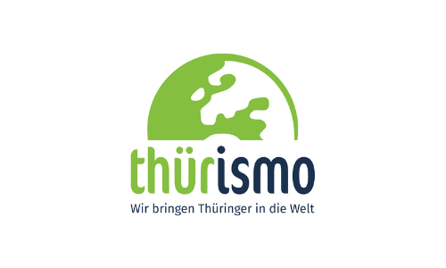 Logo thürismo, Thüringer Reiseveranstalter, buchbar bei REISEBÜRO Wache, Erfurt